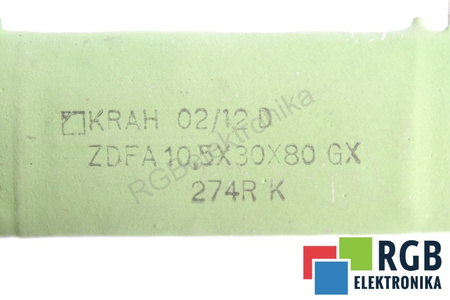 RÉSISTANCE ZDFA10.5X30X80 KRAH-RWI 274 OHM