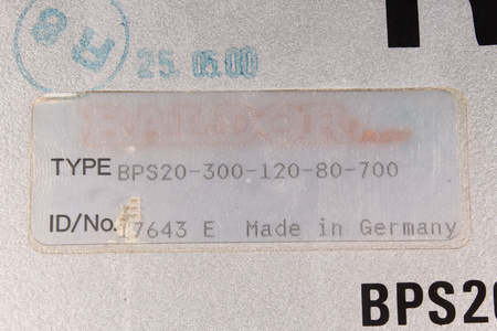 BPS20-300-120-80-700 BALDOR ID/NO.17643E BPS20P