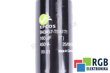 CONDENSATEUR B43457-T5167-T1 EPCOS 450VDC, 160UF