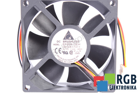 EFB0812EH DELTA 80X80X25MM, 12V, 0.42A VENTILATEUR