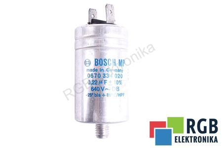 CONDENSATEUR 670334020 BOSCH 0.22UF, 640V