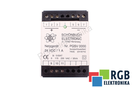 PGSV0000 SCHONBUCH ELECTRONIC RELAIS DE SÉCURITÉ