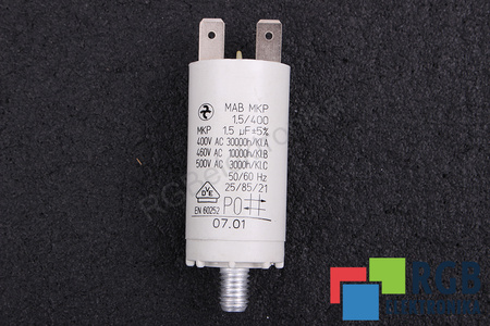 CONDENSATEUR MAB MKP1.5/400 HYDRA 1.5UF, 400V