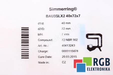 40X72X7 SIMRIT BAUSLX2 72NBR902 JOINT SPI