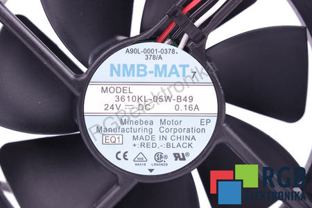 A90L-0001-0378 FANUC 3610KL-05W-B49 92X92X25MM, 24V VENTILATEUR