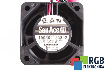109P0412G302 SANYO DENKI 40X40X28MM, 12V VENTILATEUR