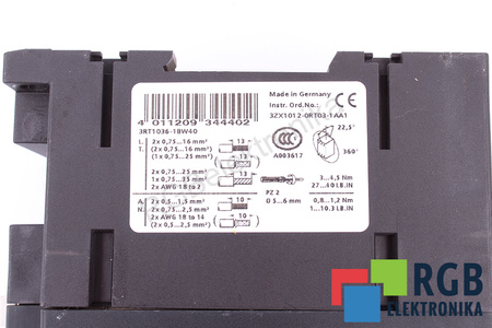 3RT1036-1BW40 SIEMENS SIRIUS 3NO