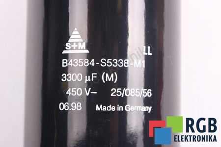 CONDENSATEUR B43584-S5338-M1 S+M 3300UF, 450VDC