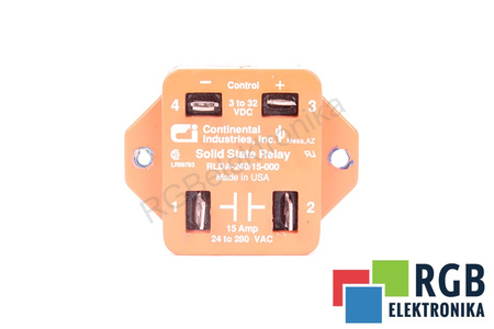 RLDA-240/15-000 CONTINENTAL INDUSTRIES 24-280VAC 3-32VDC 15A RELAIS