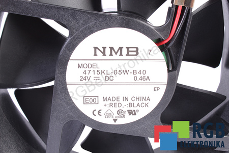 4715KL-05W-B40 NMB TECHNOLOGIES 119X119X38MM, 24V, 0.46A VENTILATEUR