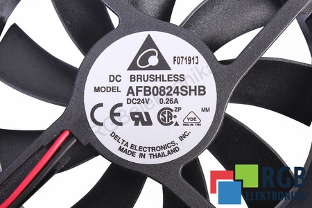 AFB0824SHB DELTA 80X80X15MM, 24V VENTILATEUR