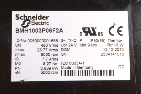 BMH1003P06F2A SCHNEIDER ELECTRIC ID-NO:0050000001556