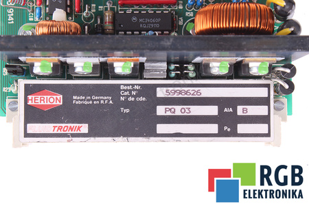 5998626 HERION PQ03 0790403D POUR PIÈCES