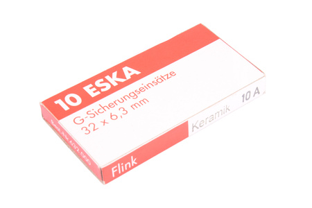 FUSIBLE RAPIDE 632.527 ESKA 6.3X32MM 500V, 10A, 6.3MM, 32MM 10PCS