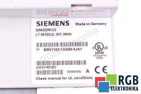 6SN1123-1AA00-0JA1 SIEMENS SIMODRIVE 611 VERSION A LT-MODUL INT.300A