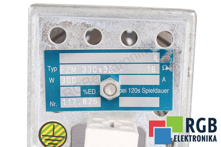 FZM330X35 16 OHM, 0.3KW RÉSISTANCE DE FREINAGE
