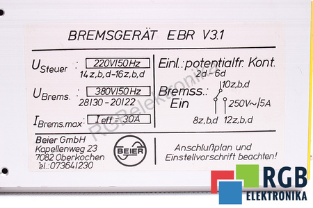 EBRV3.1 BREMSGERAT