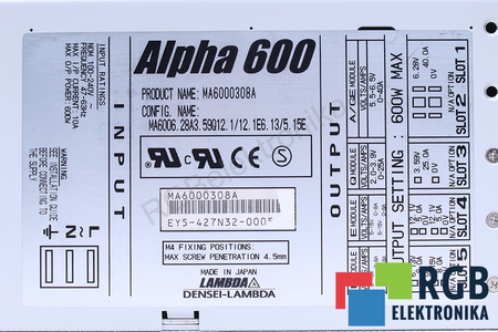 MA6000308A GE YOKOGAWA MEDICAL SYSTEMS ALPHA600 POUR LOGIQ7 GE