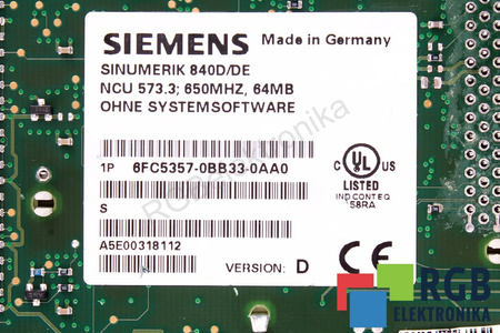 6FC5357-0BB33-0AA0 SIEMENS SINUMERIK 840D/840DE NCU 573.3 POUR PIÈCES