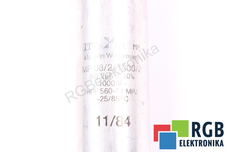 CONDENSATEUR MP08/2/1000/2 SEL ITT 2UF, 1000VDC