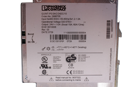 QUINT-PS/3AC/24DC/10 PHOENIX CONTACT 2866705