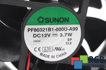 PF80321B1-000U-A99 SUNON 80X80X32MM, 12V VENTILATEUR