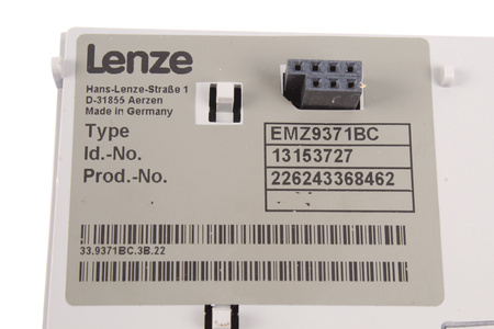 EMZ9371BC LENZE ID.-NO.13153727 PANNEAU DE CONTRÔLE ET DE COMMANDE