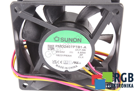 PMD2407PTB1-A.(2).F.GN SUNON 70X70X25MM, 24V VENTILATEUR
