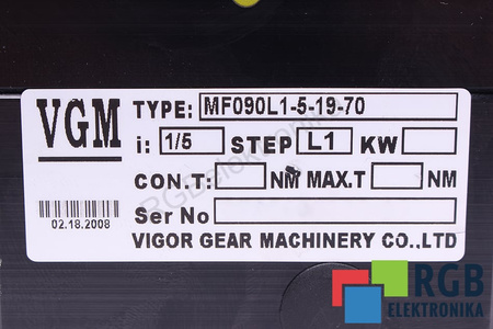MF090L1-5-19-70 VGM I=5 RÉDUCTEUR