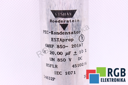 CONDENSATEUR 20UF 850VDC VISHAY