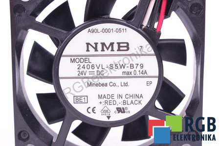 A90L-0001-0511 FANUC 2406VL-S5W-B79 60X60X15MM, 24V VENTILATEUR