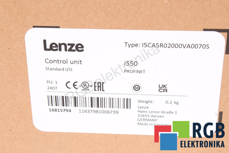 I5CA5R02000VA0070S LENZE 16815794 PROFINET I550