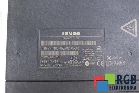 6ES7407-0KA02-0AA0 SIEMENS SIMATIC S7-400