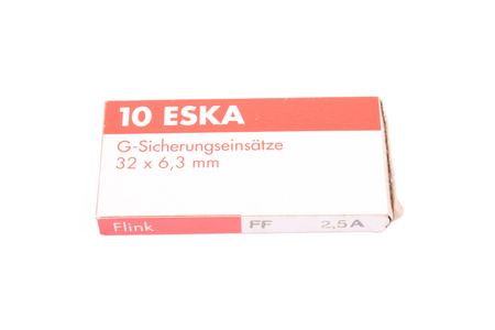 FUSIBLE CÉRAMIQUE ULTRARAPIDE 632.121 ESKA ZGSS-2.5A 500V, 2.5A, 6.3X32MM, 10PCS