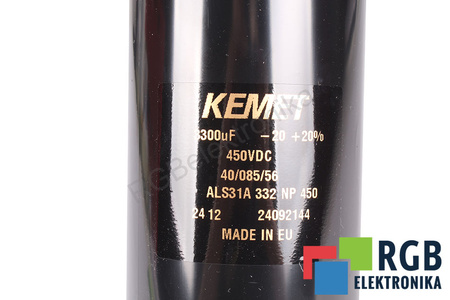 CONDENSATEUR ALS31A332NP450 KEMET 3300UF, 450V, 75MM, 145MM