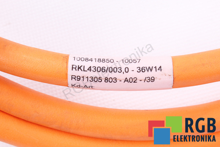 CÂBLE RKL4306/003.0 BOSCH REXROTH R911305803 3M