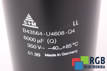 CONDENSATEUR B43564-U4608-Q4 S+M 6000UF, 350VDC