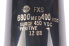 CONDENSATEUR 6800MFD400VDC FXS 6800UF, 450V, 60MM, 220MM