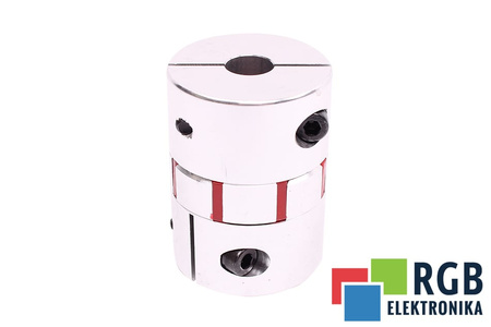 YH10-65-19-19-90 D=65MM D1/ D2=19/19MM L=90MM ALUMINIUM ACCOUPLEMENT ÉLASTIQUE A MÂCHOIRES