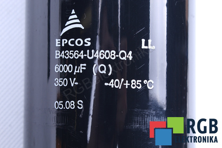 CONDENSATEUR B43564-U4608-Q4 EPCOS 6000UF, 350VDC
