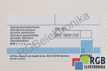 BG1609210 RITTAL 50X30CM BOÎTIER