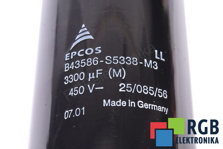 CONDENSATEUR B43586-S5338-M3 EPCOS 3300UF, 450V