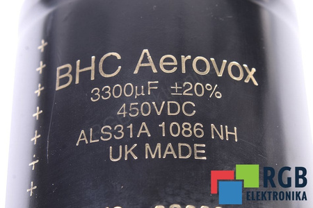 CONDENSATEUR ALS31A1086NH BHC COMPONENTS LTD BHC 3300UF, 450V