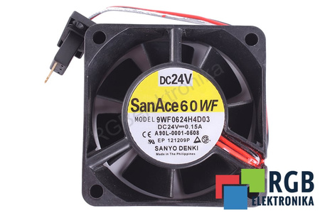 9WF0624H4D03 SANYO DENKI 60X60X25MM, 24V VENTILATEUR