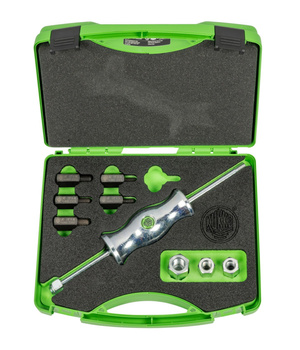 JEU DE MARTEAUX A INERTIE EN COFFRET AVEC ADAPTATEURS FILETÉS DE DIFFÉRENTES TAILLES KS-22-01 KUKKO