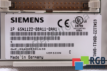 6SN1122-0BA11-0AA1 SIEMENS VERSION C SIMODRIVE 611-A