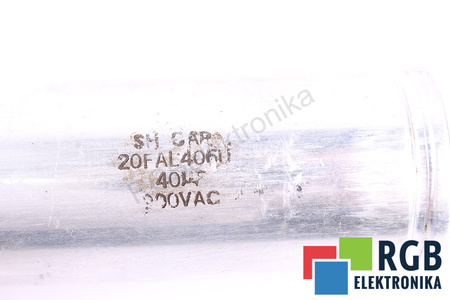 CONDENSATEUR 20FAL406U MARCON 40UF, 200VAC