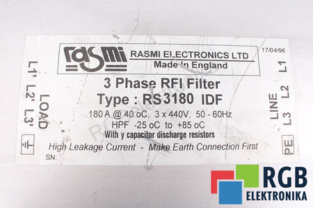 RS3180IDF RASMI ELECTRONICS FILTRE