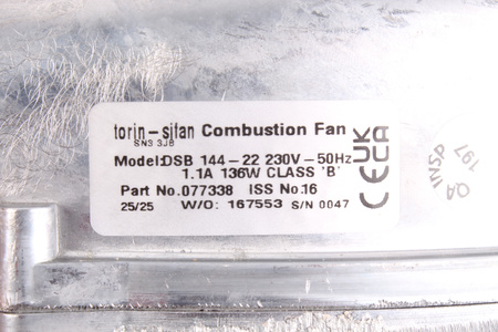 DSB144-22 TORIN 077338-01 0.136KW, 230V, 1.1A VENTILATEUR
