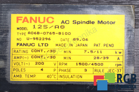 A06B-0765-B100 FANUC 12S/A8